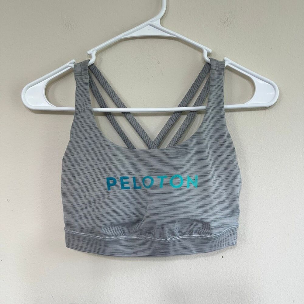 Lululemon Gray Energy Sports Bra Peloton 8 Women